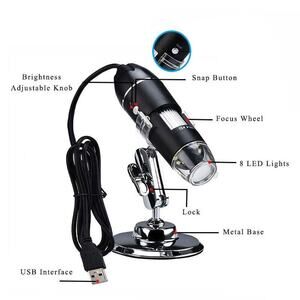 USB Digital Microscope, 500x, 1000x, 1600x